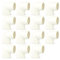 ERGAOBOY 15 pezzi 20 mm gomito PVC bianco raccordi per tubi accoppiatore adattatore per tubo dell'acqua