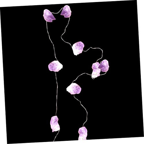 Warmhm 1stück Hängende Lichterkette Aus Amethyst Für Kreative Weihnachtsdekoration Köpfe Batteriebetrieben Installieren Für Partys Und Festliche Anlässe