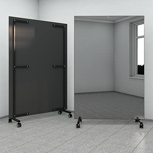 MySpiegel.de Rollbarer Therapiespiegel (Grau, 150 x 190 cm)