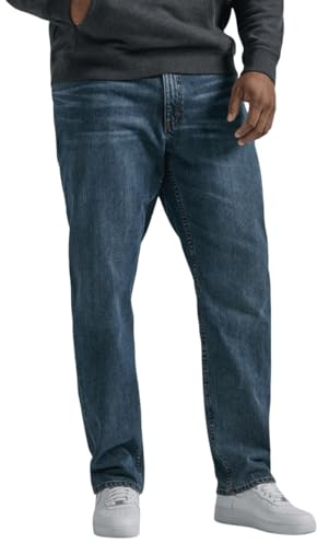 Lee Men's Big & Tall Legendary Relaxed Straight Jean, Lieutenant, 50W x 30L