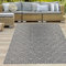 Teppich-Traum Outdoor Teppich Kunststoff Camping Balkon Garten Terrasse wetterfest wasserfest wendbar Karo-Muster schwarz-weiß 120 x 170 cm