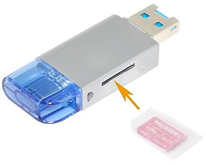 xiwai Carte mémoire USB-C type C/USB 2.0 vers NM Nano TF Micro SD pour ordinateur portable Huawei