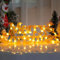 BFYDOAA „Merry Christmas“-Leuchtschild für Kranz-Weihnachtsbaum, Zum Aufhängen von „Merry Christmas“-Buchstaben für die Haustür, Fenster, Wand(Orange)