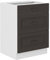 Küchen Unterschrank 60 cm Stilo Grau Vollauszug Soft-Close Küche Einbauküche
