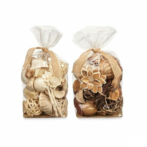 Gift Decor Pot-pourri décoratif Blanc Marron 19 x 40 x 14 cm (8 unités)