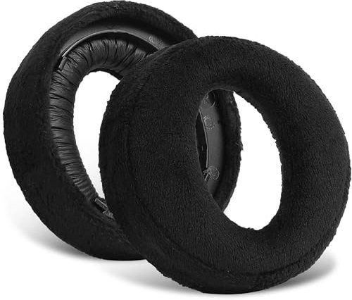 PESLNG Professionelle PU-Leder Ersatz Ohrpolster für Sony PS5 Pulse 3D, Verwendet hochwertigen Memory-Schaumstoff für mehr Komfort und Langlebigkeit. (Sanft Samt-Schwarz)