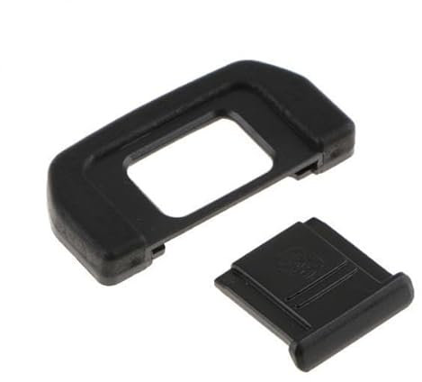 AsrMyjcx 2xCamera Eyecup Eyepiece with Hot Shoe Cover for D7500 Black, 2 Pcs