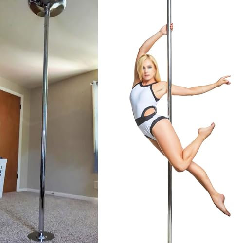 Barre de Pole Dance Poteau de Stripteaseur pour Chambre à Coucher, Poteau de Danse D'exercice de Fitness Sans Fixation au Plafond, Poteau de Danse avec Rallonge pour Appartement(Height 2.23-3.74m(7.3f