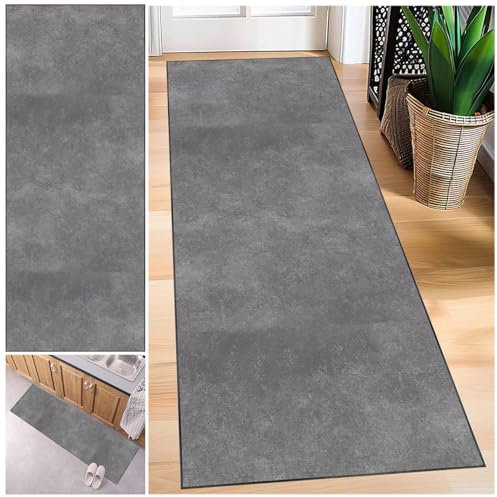 Teppich Läufer Flur rutschfest 40 x 120 cm Flurläufer, Waschbar Küchenläufer, Küchenteppich Teppiche Fußmatte Lang, Schlafzimmer Runner Rug Teppich, Korridor Teppich Läufer für Küche Wohnzimmer