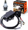 Mtanlo Bobines d'Allumage pour Stihl TS400 TS410 TS420 TS460 Tronçonneuse, 1130 400 1302, Bobines d'Allumage avec L7T/BPMR7A Bougie d'Allumage