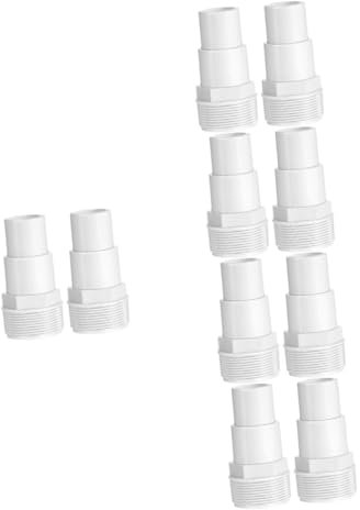 Yardwe 10 Stück Schwimmbad Anschlussadapter Pool Pumpensieb Aufblasbarer Pool Schwimmbad Teile Schwimmbad Zubehör Pp Weiß