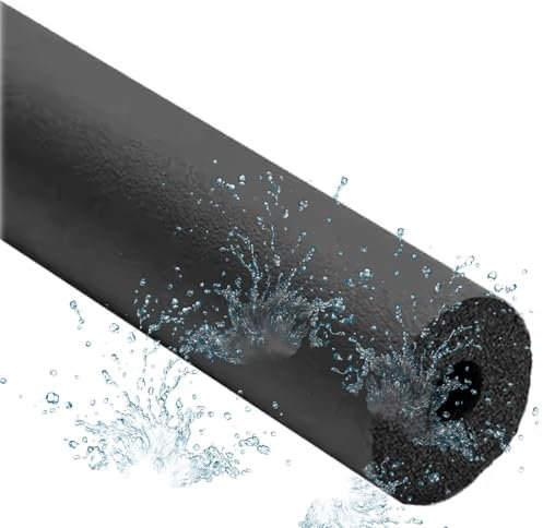 Isolation de Tuyau Extérieur, Tube Isolation Éponge Imperméable Épaisseur 7 mm, Manchon Protecteur Mousse pour Climatisation, Conduits Isolants pour Poignée ID 6-48 mm(6.0mm*7.0mm*1.70m)