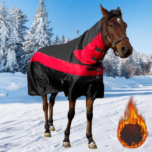Pferdedecke, wasserdicht, mittelschwer, Winterdecke für Pferde