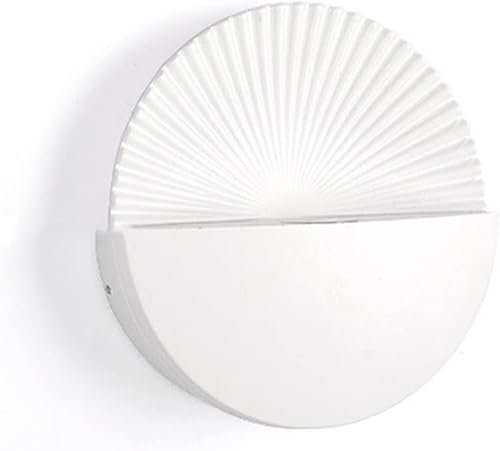 Wall Light Sconce 5W Fan Shape Wall Lamp Aluminum Finish Waterproof Indoor and Outdoor Wall Decor Compatible with Living Room Bedroom Hallway,Ceiling Pendant Chandelier