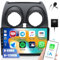 6GB+128GB CAMECHO Android 13 Autoradio per Nissan Qashqai J10 2006-2016 con Carplay Android Auto Mirror Link, 2 DIN Touchscreen 9 pollici con Bluetooth GPS Navigazione WiFi FM/RDS SWC