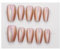 Pearl Chrome Press-On Nails, Square Shape, Medium Length, Set of 10, Rose Gold