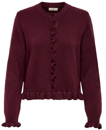JDY Damen Jdyletty L/S On Frill Cardigan KNT Noos Jdyletty L/S On Frill Cardigan KNT Noos (1er Pack)