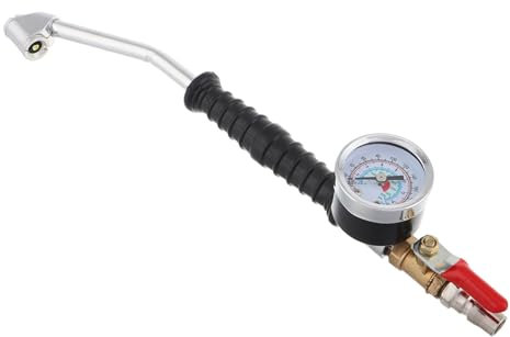 TOPPERFUN Heavy Duty Reifenfüller Mit Verlängerungsdüse Und Präzisem Manometer Schnelles Aufpumpen Für Lkw-reifen Für Enge Räume Und Sichere Fahrbedingungen