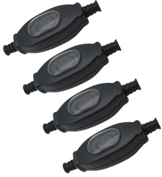 NUOBESTY 4piezas Interruptor Exterior Resistente Conmutador Ligero y Portátil Para Hogar y Comercios