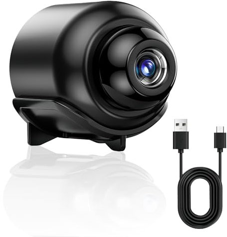 Mini Cámara Espía Inalámbrica HD 1080p con Visión Nocturna, Detección de Movimiento y WiFi – Cámara de Seguridad Oculta para Vigilancia Interior/Exterior, Ideal para Hogar, Oficina, Niños y Mascotas