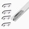 XYUERU Binario Scorrevole for vetrina con scanalatura di Guida, binari in Alluminio a Doppio Canale for Ante in Acrilico/Vetro da 3-5 mm(180cm)