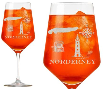 Valhalla Exoda Weinglas Norderney spülmaschinenfest für Weinliebhaber | styllische Gravur, Fassungsvermögen 350 ml, Höhe 21 cm, Durchmesser 8 cm, spülmaschinenfest, inklusive Sozialprojekt