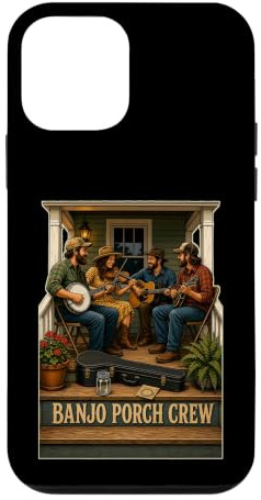 Banjo Porch Crew Folk Bluegrass Session Acoustique Coque pour iPhone 12 Mini