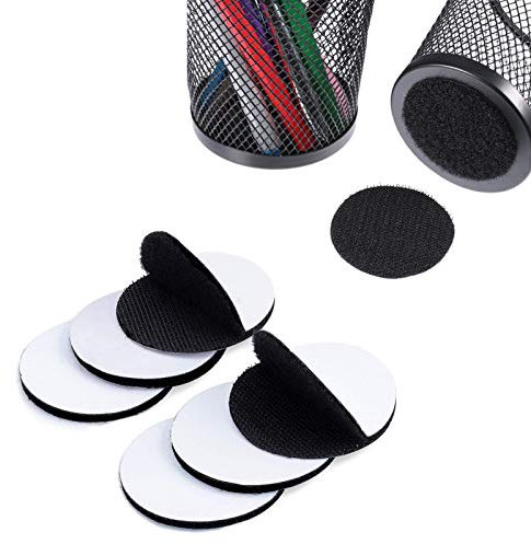 TEUVO Feltro Adesivo Round Appiccicoso per Liscio Superfici, 6 Coppie 10CM Pesante Dovere Feltrini per Mobili, Piano, Porta, Metallo e Muro