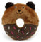 ZippyPaws Donutz Buddies – Bär | Quietschendes Hundespielzeug in Donut-Form | Langlebiges, weiches Plüschspielzeug ohne Füllung | Perfekt für Hunde zum Spielen, Kauen und Kuscheln
