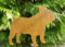 D&L Lasertec Edelrost Gartenstecker Französische Bulldogge mit Stab