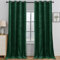 YSTELLAA Gardinen Samt 2er Set, 140×280cm, Thermovorhang Kälteschutz Mit Ösen, Vorhang Blickdicht Wohnzimmer Modern, Thermovorhang Schlafzimmer, Blackout Schallschutz, Grün