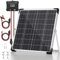 Voltset 20 W Solarmodule, 12 V monokristallines Solarbatterie-Erhaltungsladegerät + Upgrade 10 A MPPT-Laderegler + verstellbare Halterung für Auto, Wohnmobil, Boot, Motorrad