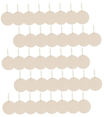STOBAZA 1satz Runde Holzscheiben Für Unlackierte Holzstücke Für Kreative Bastelprojekte Und Dekoration Zuhause