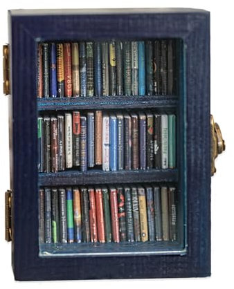 Miniatur-Ausstellungsregal, Antikes Muster, Geschenke, Dekoration, Mini-Bücherregal, Stressabbauendes Kleines Bücherregal, Vitrine (C)