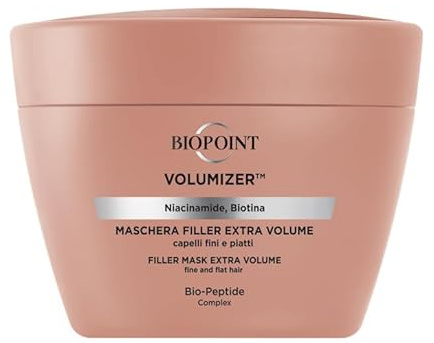 Biopoint Volumizer Haarmaske für feines Haar, Filler Extra Volumen, für voluminöses und volles Haar, 200 ml