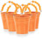 PRETYZOOM 5St Trommel storage boxes aufbwahrungs-box kindergeschenke für regal spielsachen Korb Auto bonbonfarbene Eimer Strandeimer für Eisen Orange