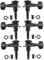 JOINPAYA Stringed Instrument Turners 6pcs Guitar Tuners Acoustic Guitar Tuning Pegs Locking Tuning Keys