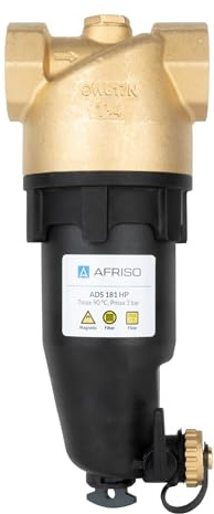 Afriso Magnetischer Schlammabscheider 1 1/4” ADS 181 Schmutzfänger | Satz Mit Zubehör | Magnet Filter Schmutzfänger | Magnetischer Partikelabscheider
