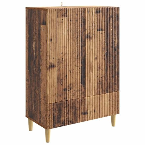 vidaXL Sideboard Altholz 66 x 34,5 x 95 cm Holzwerkstoff, Elegantes Sideboard, modernes Design, funktionaler Stauraum, vielseitiger Schrank, viel Platz für Dein Zuhause