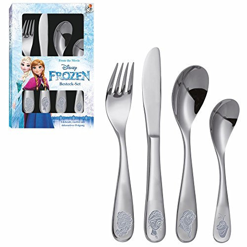Die Eiskönigin Kinder Besteck-Set Anna & ELSA | Disney Frozen | 4-teilig