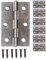 Fuxxer® Lot de 6 charnières en métal antique Bronze 62 x 40 mm