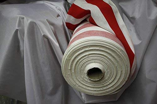 Stoff Meterware Dekostoff rot-weiß breite ca. 140cm