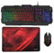 MARSGAMING MCP118 Pack Iluminación RGB de Teclado, Ratón y Alfombrilla Gaming, Negro