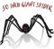 THE TWIDDLERS - XXL Haarige Spinne Halloween Deko, Riesige Spinne (127cm) - Rote Leuchtenden Augen, Zittert & Macht Gruselige Geräusche