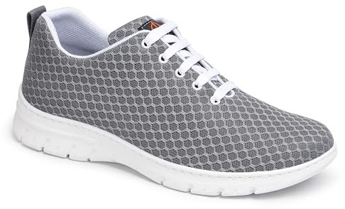 DIAN - CALPE Gris 40, Zapatilla de Trabajo para Sanidad y Hostelería, Unisex, Transpirable y Repelente a Líquidos, Plantilla Acolchada, Antirozaduras, Antideslizante y Antiestática.