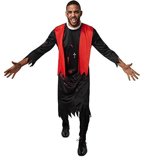 dressforfun 900443 - Herrenkostüm gruseliger Pfarrer, Zweiteiliges Kostüm aus Gewand und Hose (XXL | Nr. 302279)