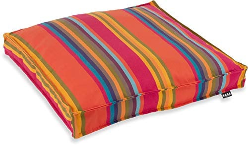 H.O.C.K. Yucatan Outdoor Sitzkissen CLOU Stuhlkissen für den Garten, wasserabweisend/lichtecht (6-7) (50x50x5cm, Orange)