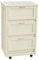 Carrello da cucina mobiletto 49x38xh83 LANDHELL LUSSO con ante a ribalta e ruote per casa giardino (Avorio)