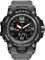 AIMES Montre de sport pour homme - Étanche - Style militaire - Affichage de la date - Multifonction - Grand cadran - LED - Alarme et chronomètre, gris, Numérique