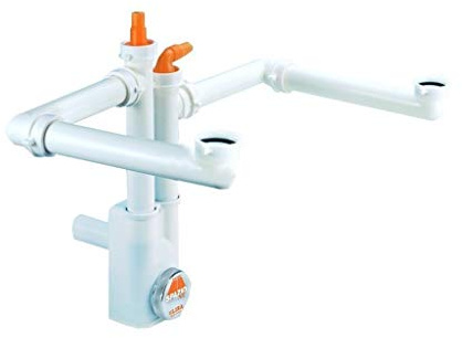 Sifone New Spazio 2 Vie Senza Piletta Per Lavello Lira
